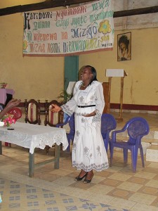 Eva, our organizer, interpreter and worship leader.